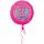 Fóliový balonek č. 8 - růžový, kulatý, 43 cm