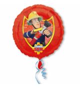Fóliový balonek Požárník SAM, kulatý, 43 cm