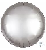 Fóliový balónek metalický stříbrný, 43 cm