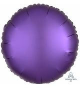 Fóliový balónek metalický tmavě fialový, 43 cm