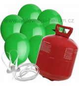 XXL helium + 100 zelených balónků  DOPRAVA ZDARMA