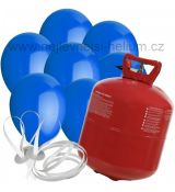 Helium Balloon Time + 30 modrých balónků