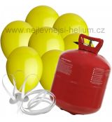 XXL helium + 100 žlutých balónků  DOPRAVA ZDARMA