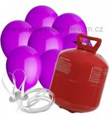 XXL helium + 100 fialových balónků  DOPRAVA ZDARMA