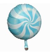 Fóliový balónek Lízátko světle modré, 45 cm
