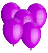 barevně blikající LED balónek fialový 5ks