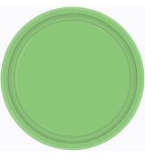 Zelené talířky papírové  8 ks, 23 cm